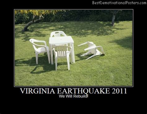 Virginia Earthquake 2011 - Demotivational Poster