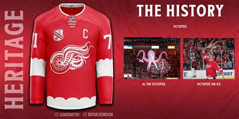 Designer creates octopus-inspired Red Wings heritage jersey concept ...