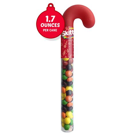 SKITTLES Original Candy, Holiday Candy Christmas Candy Cane | 6.36 Oz. - Walmart.com