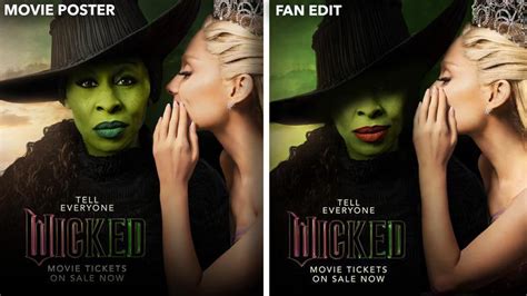 Wicked Movie Poster Controversy: Broadway vs. Original & Fan Edit ...