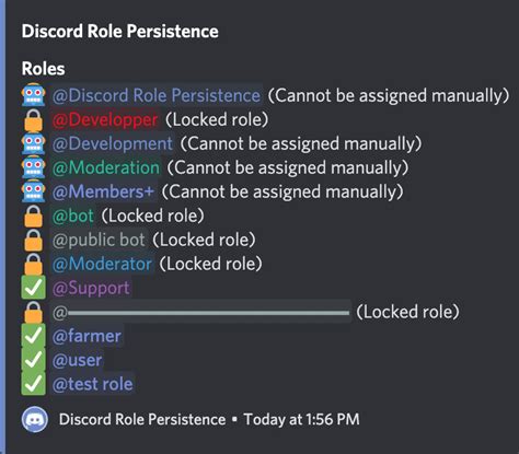 Discord role persistence - Discord role persistence