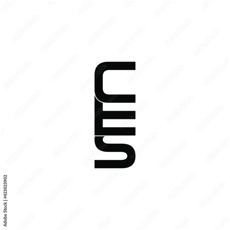 ces letter original monogram logo design Stock Vector | Adobe Stock