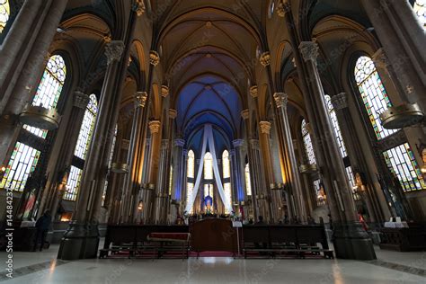 Interior of St. Anthony of Padua Church, the largest Roman Catholic ...