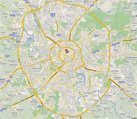 Moscow suburb map - Moskva suburb map (Russia)