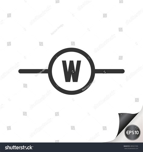 Electronic Circuit Symbols Watt Meter Stock Vector (Royalty Free ...