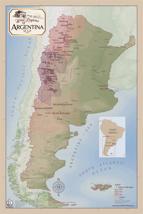 Argentine Wine Regions Map