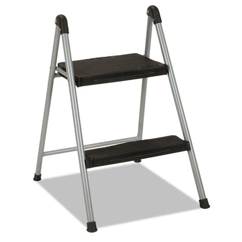 Cosco 2-Step Steel Folding Step Stool with Resin Steps, 200lb Capacity - Walmart.com