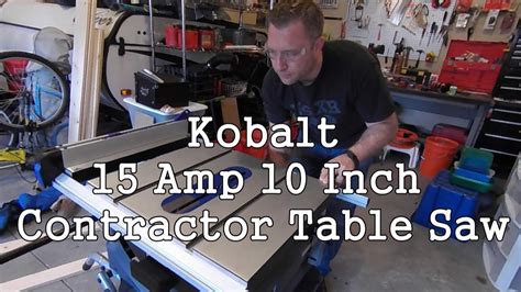 Kobalt Contractor Table Saw - YouTube