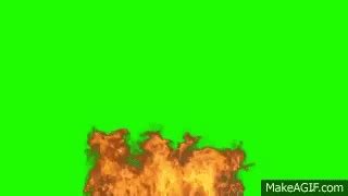 Fire Flames Green Screen on Make a GIF