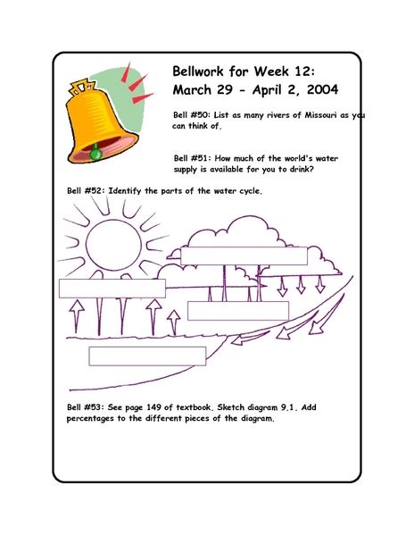 Bellwork for Week 12 Worksheet for 7th - 9th Grade | Lesson Planet