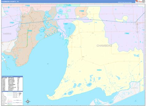 Digital Maps of Chambers County Texas - marketmaps.com