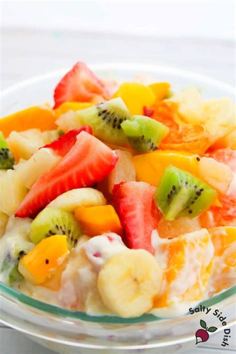 Hawaiian Cheesecake Salad (5 Star Fruit Salad!) | Salty Side Dish