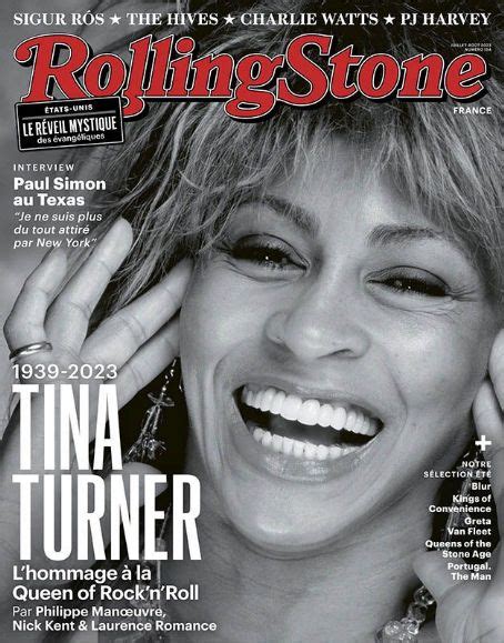 Tina Turner, Rolling Stone Magazine August 2023 Cover Photo - France