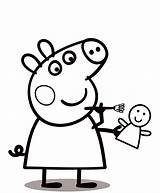 Peppa Pig coloring Pages To Print For free And color sketch template