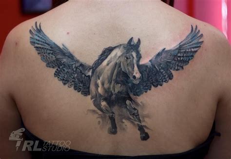 Get a Pegasus tattoo. But, on my lower back....and not this big! | Tattoos, Pegasus tattoo ...