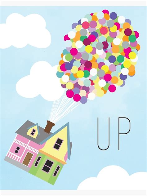 "Up - Minimalist Poster" Photographic Print by youwillgofar | Redbubble