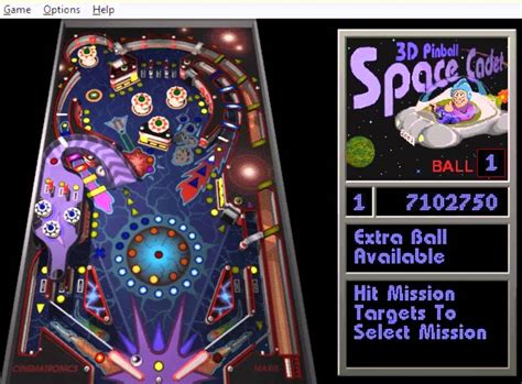 Pinball Space Cadet Windows Nostalgia - Pinball Adventures