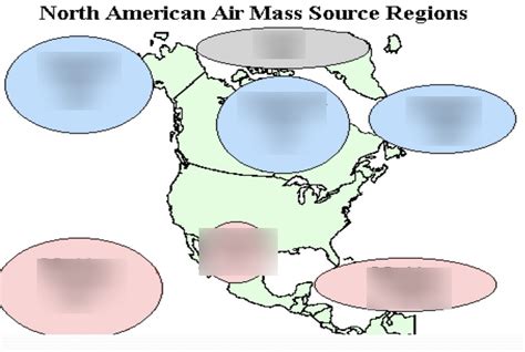 Unit 2 - North American Air Masses Diagram | Quizlet