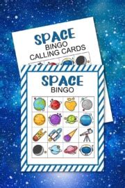 Free Printable Space Bingo Game - Made with HAPPY