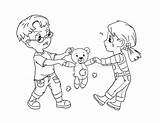 Boy And Girl Fighting Coloring Pages sketch template