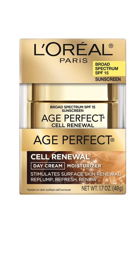 Amazon.com: L'Oreal Paris Age Perfect Cell Renewal Day SPF 15 Cream, 1. ...