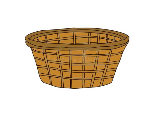 Basket Illustration Vector Isolated Stock Vector - Illustration of ...