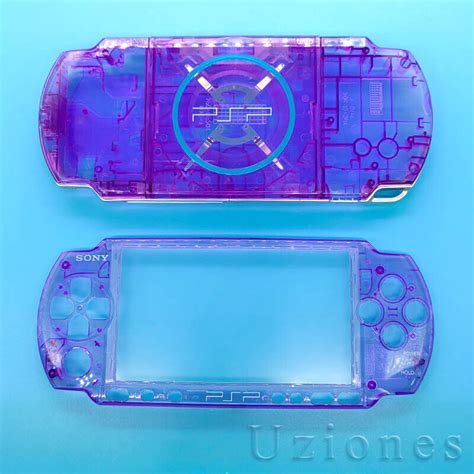 For Sony PSP 3000 PSP3000 Full Housing Shell Case Cover & Buttons Clear ...