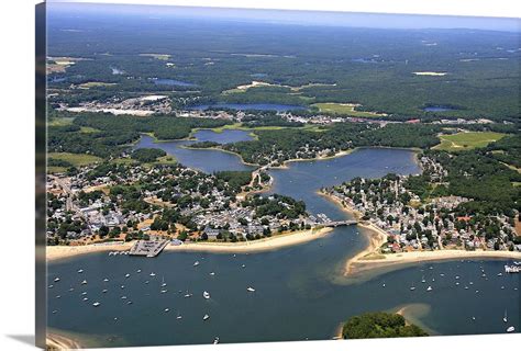 Onset Harbor, Wareham, Massachusetts, USA - Aerial Photograph Wall Art ...