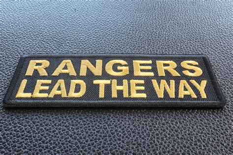 Rangers Lead The Way Patch, Military Saying Patches by Ivamis Patches