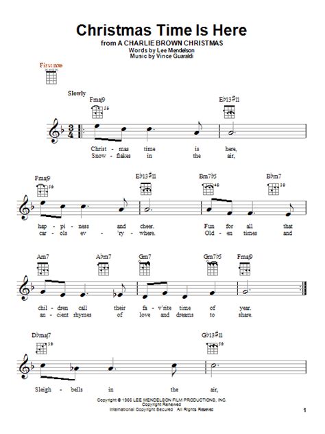 Christmas Time Is Here | Sheet Music Direct