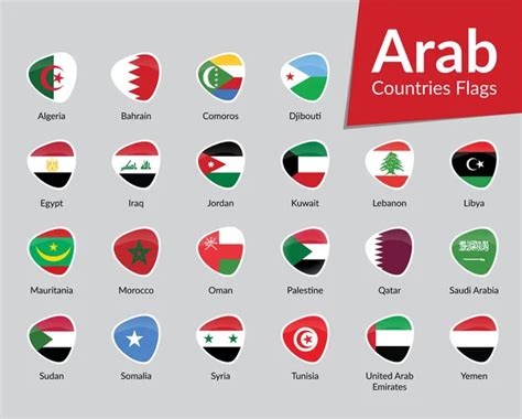 Arabian gulf flags Vector Art Stock Images | Depositphotos