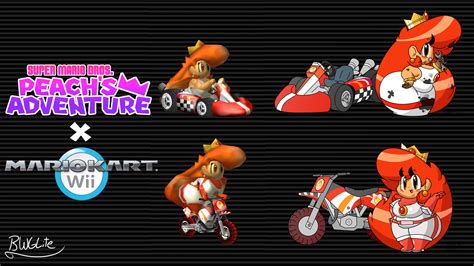 Classic Peach in Mario Kart Wii! [Download Below] by BWGLite on DeviantArt