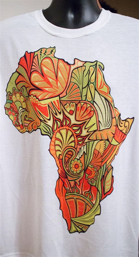 Africa Map T Shirt tshirtAfrica shirtAfrica by Emmanuelgift | Shirts ...