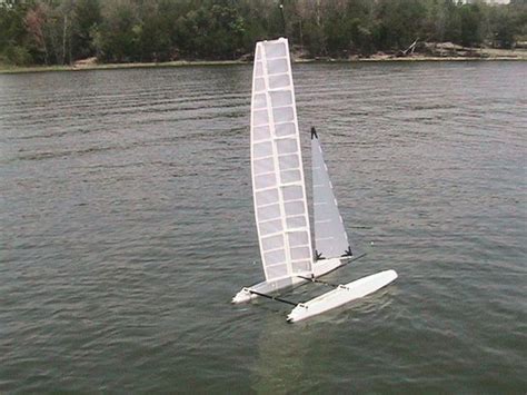 RC Wing Sail Catamaran | Catamaran, Radio control, Radio controlled boats