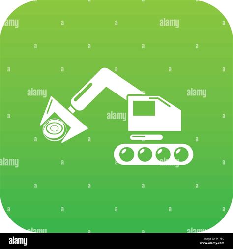 Crane icon green vector Stock Vector Image & Art - Alamy