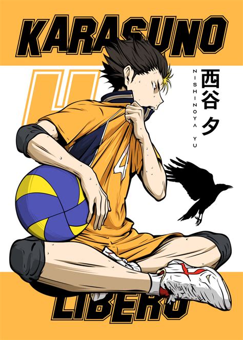 'Anime Haikyuu Nishinoya Yu' Poster by Team Awesome | Displate | Haikyuu nishinoya, Nishinoya, Anime