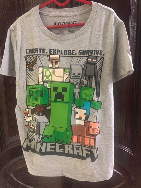 Minecraft kids boys shirt, Babies & Kids, Babies & Kids Fashion on ...