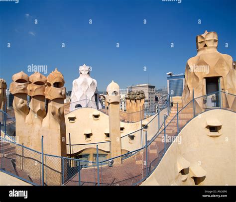 Casa Mila La Pedrera / Rooftop Chimneys / by Antoni Gaudi, Barcelona ...