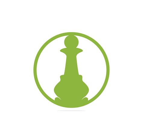 Illustration of chess logo design template vector 14621053 Vector Art ...