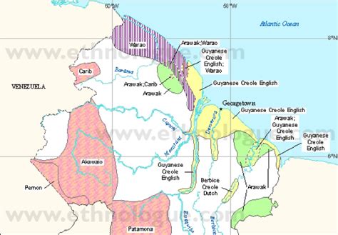 Berbice Dutch - SPROGMUSEET | SPROGMUSEET | Native american map, Language map, Guyana