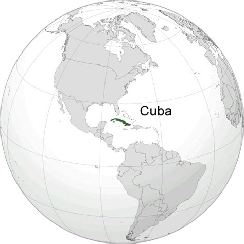 Map of Cuba