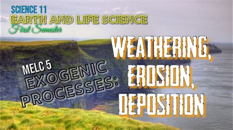 WEATHERING, EROSION AND DEPOSITION (EXOGENIC PROCESS) / EARTH AND LIFE ...