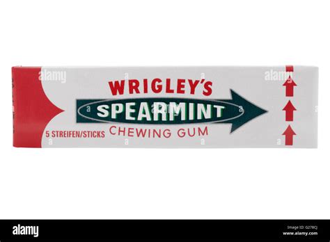 Wrigleys spearmint chewing gum Cut Out Stock Images & Pictures - Alamy