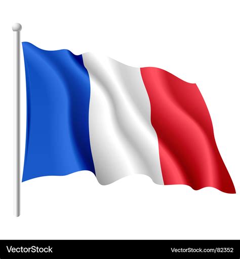 Flag of france Royalty Free Vector Image - VectorStock