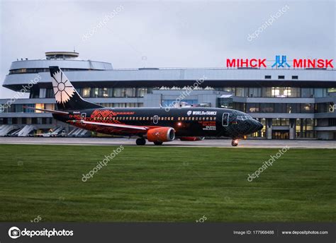 Minsk, Minsk National Airport, Belarus - September 06, 2017: Boe – Stock Editorial Photo ...