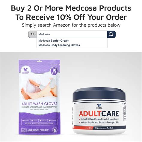 Medcosa Adult Rash Cream - Fast Relief for Sweat, Heat, Diaper Rash - Zinc Oxide Barrier Cream ...