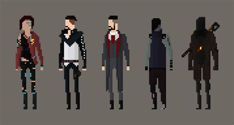 [OC] A pixel art of my players' character for our homemade Cyberpunk ...