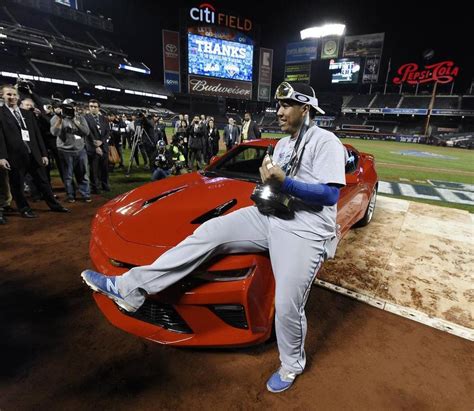 #royals catcher salvador perez posed with the mvp trophy and the car he was awarded - scoopnest.com