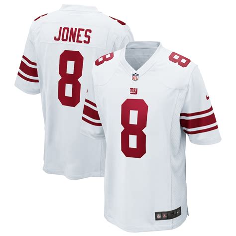 Men's Nike Daniel Jones White New York Giants Game Jersey