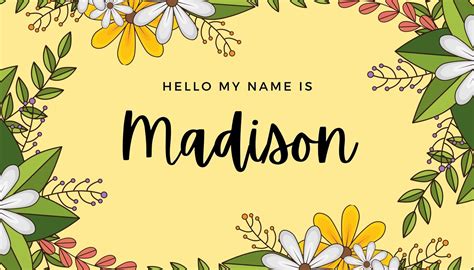 Free, printable, customizable name tag templates | Canva